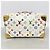 Borsa Louis Vuitton Monogram Multicolor Speedy 30 M92643 Blanc Bianco - vista 3