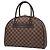 Borsa Boston Nolita Louis Vuitton Marrone Damier ebene