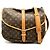 Borsa a Spalla Louis Vuitton Saumur 30 Marrone Monogramma - vista 2