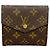 Louis Vuitton Brauner Tri-fold Wallet