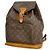 Zaino Louis Vuitton Monogram Montsouris GM Marrone
