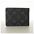 Portafoglio Slender Louis Vuitton Monogram Eclipse Nero - vista 8