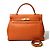 Hermès Borsa Hermes Kelly 32 in pelle Togo Arancione - vista 2