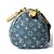 Borsa Louis Vuitton Neo Speedy Mini Boston Blu Monogramma - vista 5