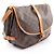 Borsa a Spalla Louis Vuitton Saumur 35 Monogram Marrone - vista 2