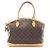 Bolso Tote Louis Vuitton Lockit Horizontal Monogram Castaño