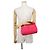 Hermès Hermes Bride-à-Black GM Hibiscus Canvas Handbag Pouch Rot - Ansicht 5