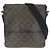 Borsa a Spalla Louis Vuitton Monogram Macassar Bass MM Marrone Marrone scuro Monogramma