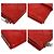 Cartera de cuero rojo con doble pliegue Bottega Veneta Roja - vista 3