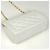 Borsa a Spalla Chanel Diana Matelassé Bianco - vista 2