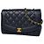 Borsa a Spalla Chanel Diana Matelassé Blu navy
