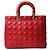 Borsa Christian Dior Dior Lady Large Rosso - vista 2