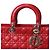 Borsa Christian Dior Dior Lady Large Rosso - vista 7