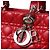 Borsa Christian Dior Dior Lady Large Rosso - vista 8