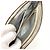Clutch Louis Vuitton Suhali Lockit Bianco - vista 6
