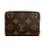 Louis Vuitton Portefeuille Lou Cartera Bi-fold Castaño Monograma - vista 2