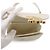Céline Borsa Celine Mini Buzas in pelle lucida Bianco - vista 6