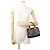 Céline Borsa Celine Triomphe Small Boston in pelle Cammello - vista 5