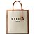 Cabas Céline Celine Vertikaler Canvas Tote Bag Beige Kamel