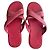 Sandali piatti Louis Vuitton in pelle rossa Rosso
