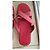 Sandali piatti Louis Vuitton in pelle rossa Rosso - vista 4