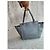 Valentino Garavani Rockstud Small Trapeze Borsa Tote Pelle Grigia - vista 4