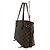 Borsa Tote Louis Vuitton Neverfull PM - Damier Ebene Marrone Fuschia - vista 3