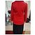Burberry Blue Label Chaqueta Cruzada de Algodón Rojo Roja - vista 4