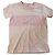 Courreges T-shirt a righe Courrèges rosa e bianca Bianco