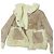 Chaqueta con capucha de shearling Miu Miu Beige - vista 5