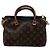 Tote Pallas Louis Vuitton em canvas Monogram com couro BB Marrom
