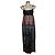 Autre Marque Vestido Maxi de Seda Twinset Negro Blanco Roja Azul Multicolor