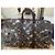 Louis Vuitton Keepall 50 Bicolor Monogram Chess Castaño Monograma - vista 2
