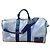 Louis Vuitton Keepall 50 Monogram Galaxy in tela Blu Grigio Monogramma