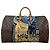 Louis Vuitton Keepall 50 Custom Van Gogh 'Terrazza del Caffè la Sera' Marrone Multicolore Beige - vista 2