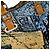 Louis Vuitton Keepall 50 Custom Van Gogh 'Terrazza del Caffè la Sera' Marrone Multicolore Beige - vista 9