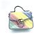 Mini borsa Gucci GG Marmont Top Handle Flap Diagonal Quilted Leather Multicolore