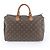 Louis Vuitton Monogram Speedy 35 Tote Bag Braun