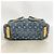 Borsa Louis Vuitton Monogram Denim Baggy PM Blu - vista 3