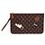 Neverfull Louis Vuitton Monogram Catogram Pochette Braun Monogramm