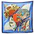 Silk In Hermès Sciarpa Hermes Carre 90 Brise de Charme Blu Multicolore