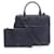 Sac à main en cuir bleu marine Yves Saint Laurent  - vue 1