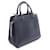 Sac à main en cuir bleu marine Yves Saint Laurent  - vue 2