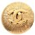 Spilla Chanel Coco Mark Rotonda Placcata Oro D'oro