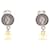 Orecchini Swing Chanel Coco Mark Medallion Argento D'oro  - vista 1