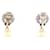 Orecchini Swing Chanel Coco Mark Medallion Argento D'oro  - vista 2