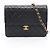 Borsa a tracolla Chanel Matelassé Single Flap Nero