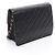 Borsa a tracolla Chanel Matelassé Single Flap Nero - vista 2