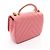 Borsa a mano e a tracolla 2-Way Chanel Chevron V-stitch Top Handle Rosa - vista 2