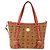 Bolsa Tote MCM Vicetos em PVC e couro marrom com detalhes dourados 2way Auth ki6729A - vista 13